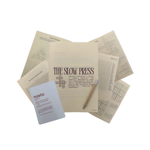 The Slow Press Club - 6 Month Subscription