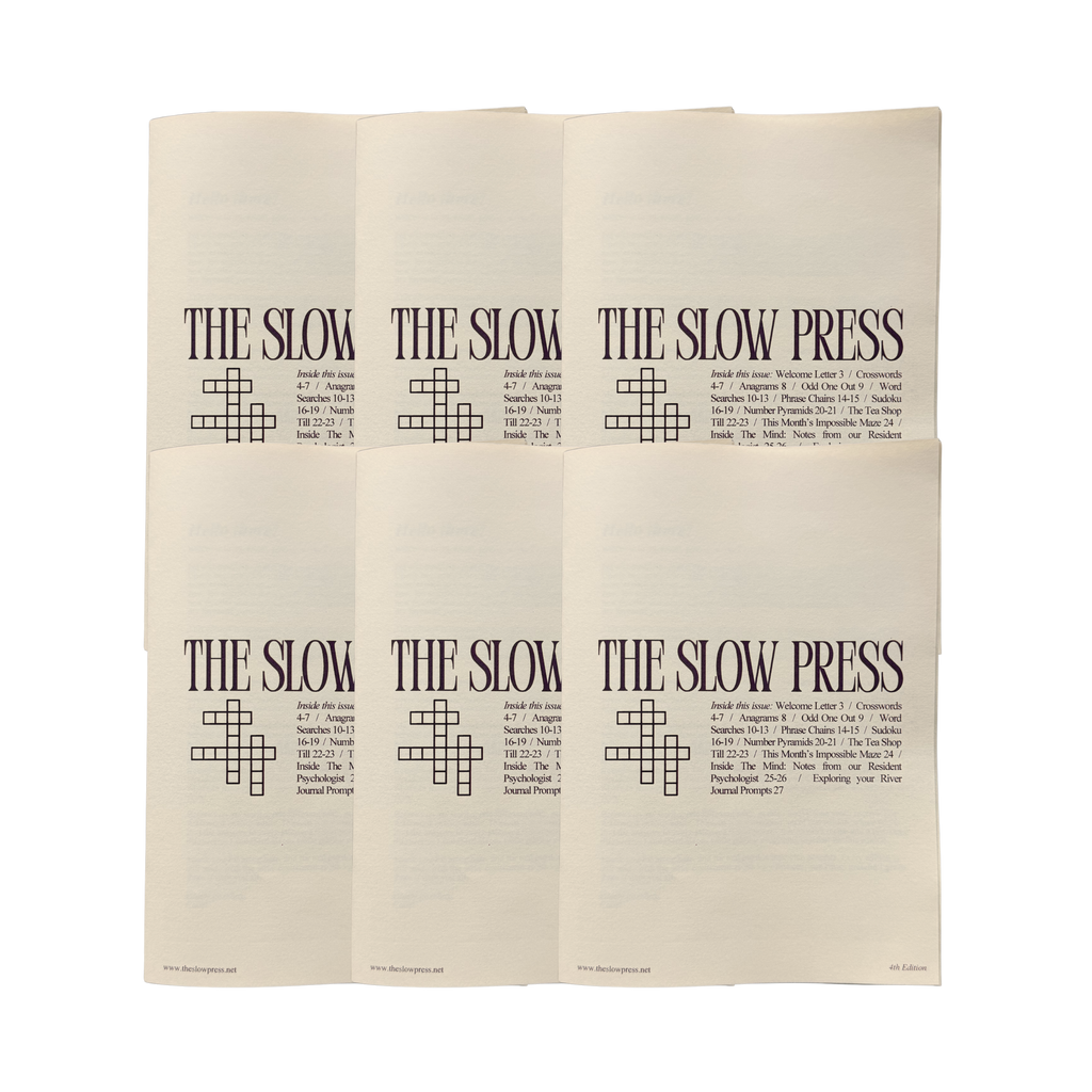 The Slow Press Club - 6 Month Subscription